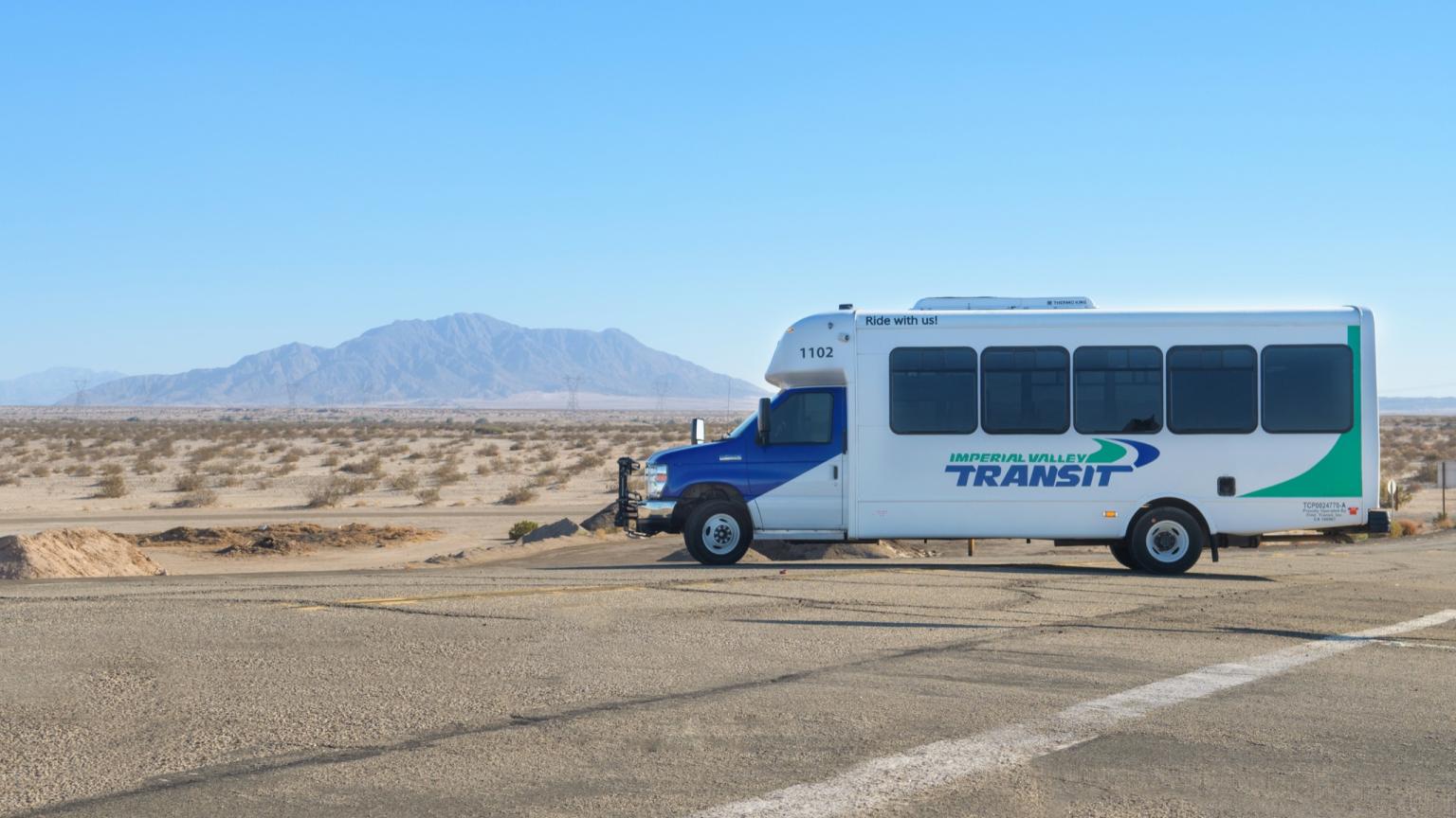A picture of Imperial Valley Transit Bus.