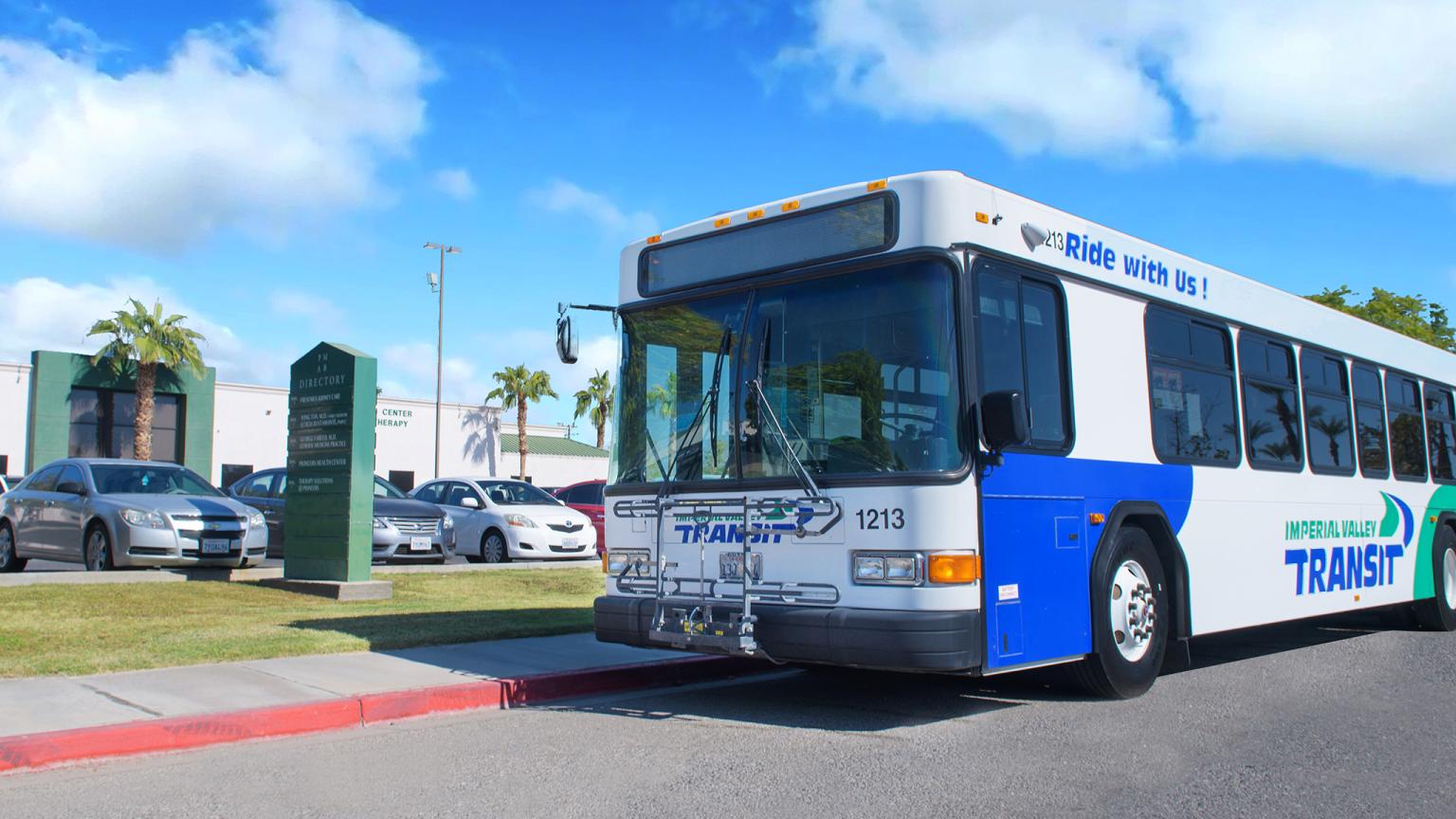 A Picture of Imperial Valley Transit at Pioneers Hospital.