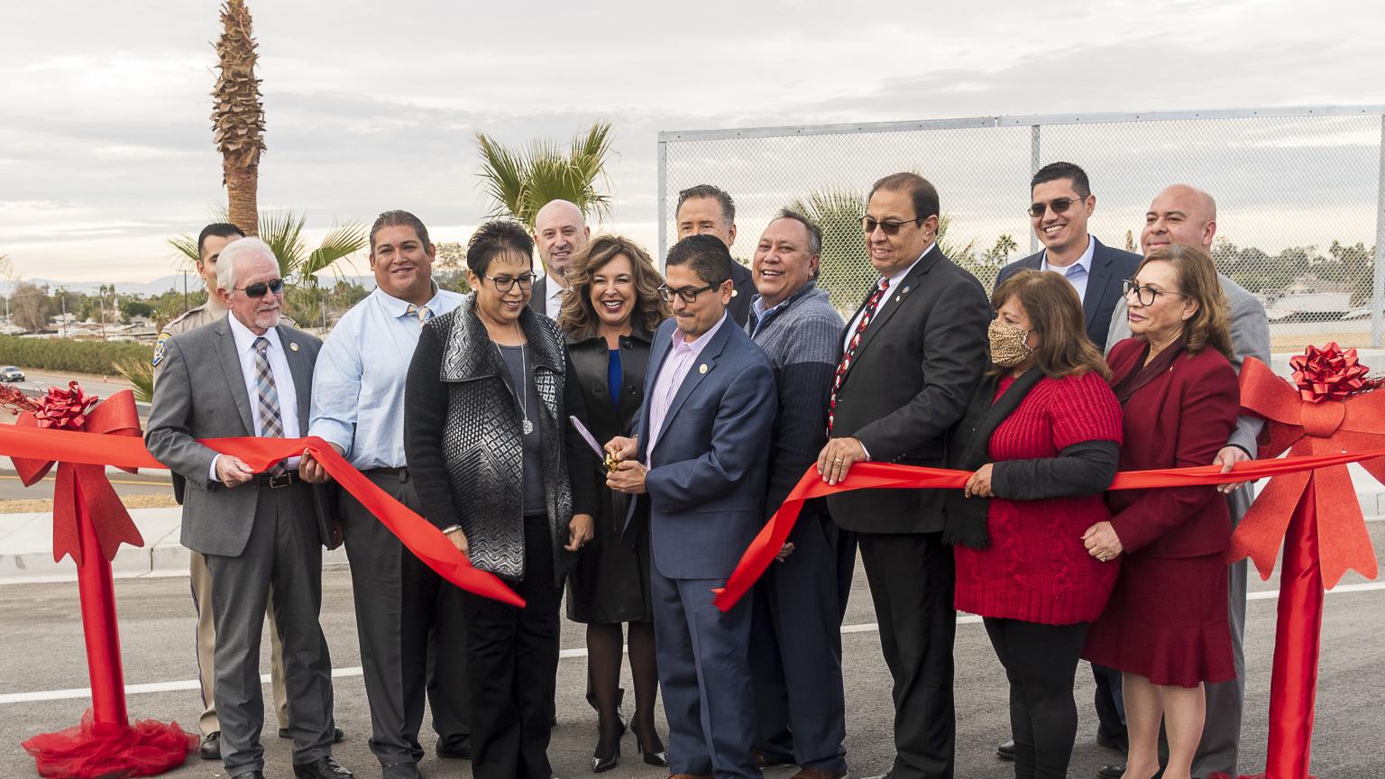 Picture of Ribbon cutting ceremony at the I-8